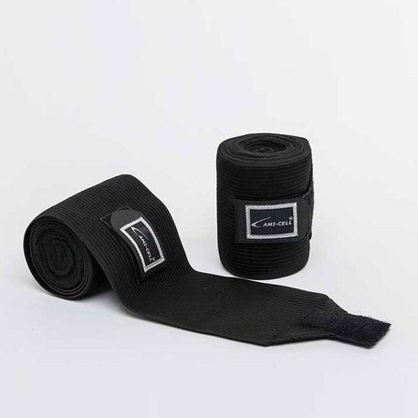 Elastic exercise bandage "Basic", black (2 pcs) 3m